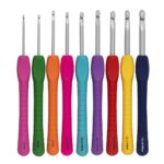 Pony haaknaalden set - ergonomisch - 9 maten - 2 tot 6 mm