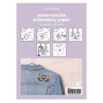 Wateroplosbaar borduurpapier