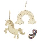 Panduro Junior DIY kit - eenhoorns borduren