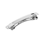 Haarclips - 6 cm - 4 stuks - zilverkleurig