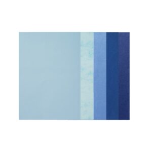 Karton - A4 - 5 stuks - blauwtinten