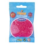 Hama Mini - strijkkralen - 2000 stuks - translucent neon fuchsia 32