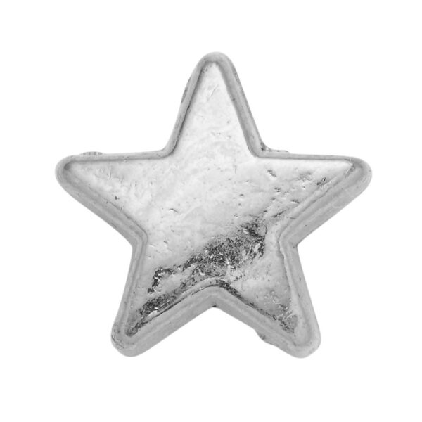 Spacers - 50 stuks - zilverkleurige sterren - Afbeelding 1