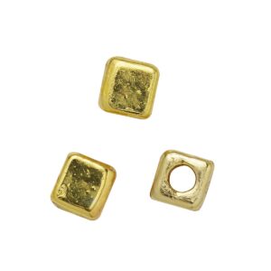 Spacers - 100 stuks - goudkleurige kubus