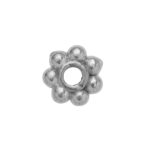 Spacers - 100 stuks - zilverkleurige bloem