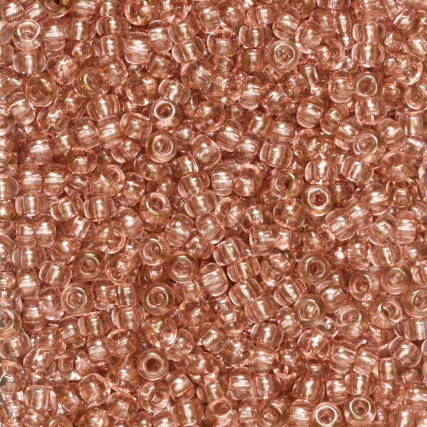 Rocailles - 9/0 - roze transparant - Afbeelding 1