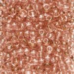 Rocailles - 6/0 - roze transparant