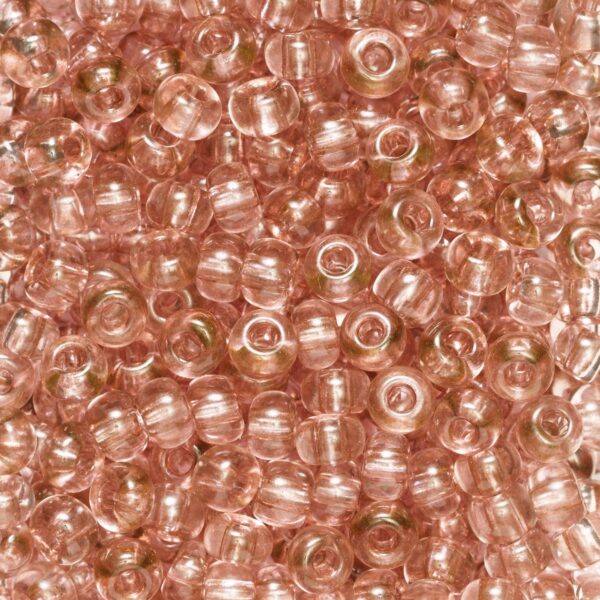 Rocailles - 6/0 - roze transparant - Afbeelding 1