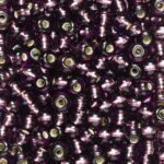 Rocailles - 6/0 - amethist metaal kern