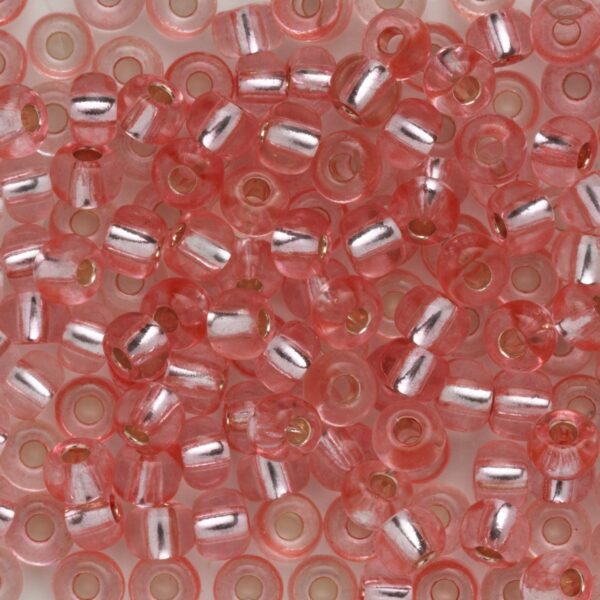 Rocailles - 6/0 - roze metaal kern - Afbeelding 1