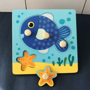 Clever Puzzle™ - Slim Spelen - Houten Puzzel Vis | Educatief Speelgoed
