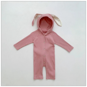 Mini Fashion™ - Schattig Konijnen Design - Baby Romper Roze / 80 (9-12maanden) | Educatief Speelgoed