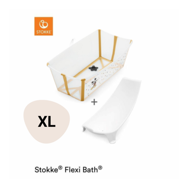 Bad Opvouwbaar Stokke® Flexi Bath® XL Mickey Celebration + Gratis Newborn Support - Afbeelding 1