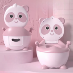 Panda Potty™ - Handig voor vakantie - Kinder toilet Roze / Harde bril | Educatief Speelgoed