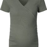 Voedings T-shirt Noppies NOCSEP23 Sanson Rib Olive