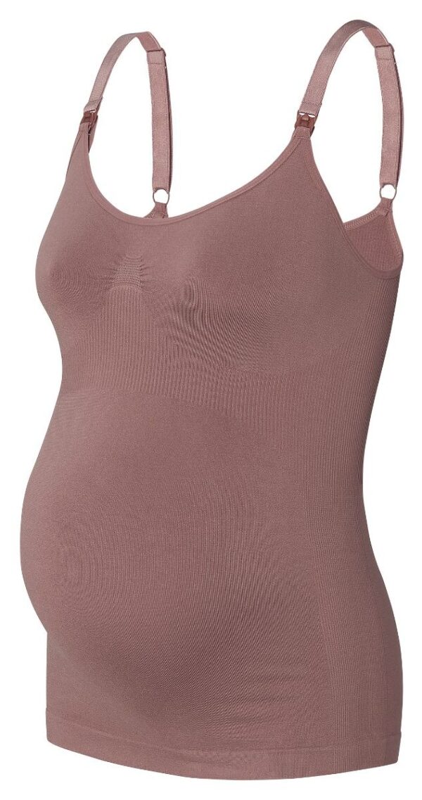 Voedingstop Noppies NOCJUN23 Evi Seamless Sensil® Deep Taupe - Afbeelding 1