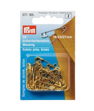 Prym veiligheidsspelden - 19/23/27 mm - 30 stuks - messing