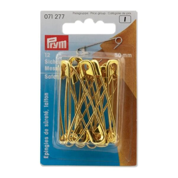 Prym veiligheidsspeld 50mm12st - Afbeelding 1