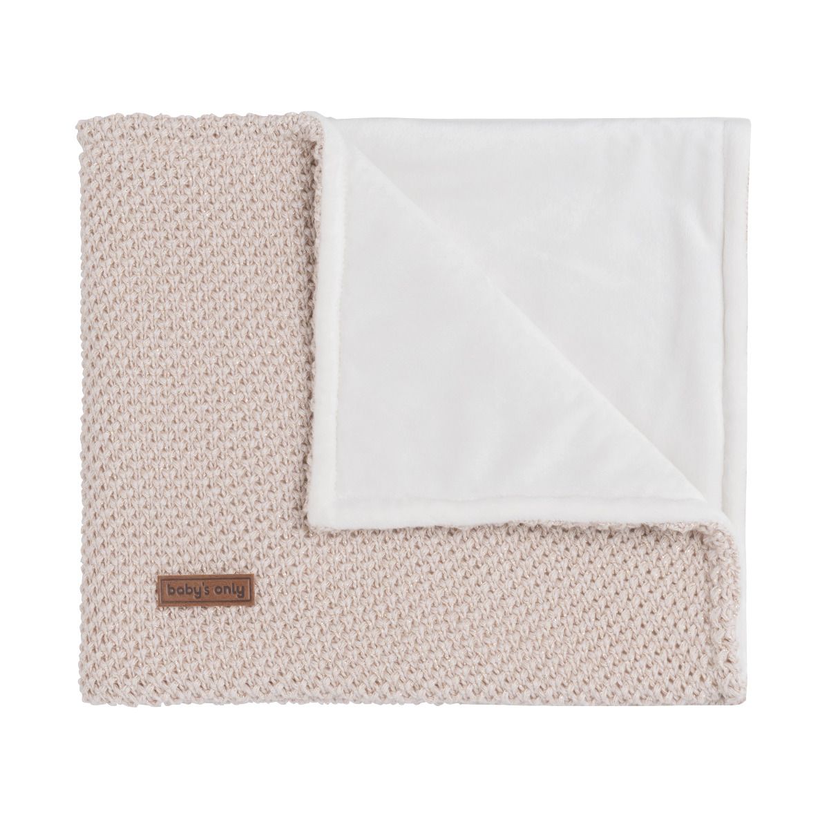 Deken Wieg Baby's Only Soft Sparkle Flavor Goud-Ivoor - Afbeelding 1