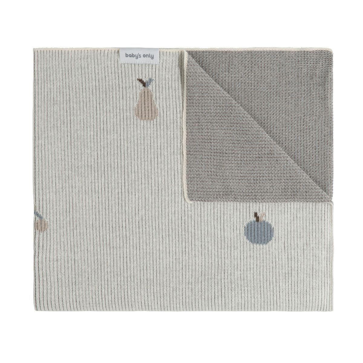 Deken Ledikant Baby's Only Lush 100x135 Nordic Blue/Ecru Deken Ledikant Baby's Only Lush 100x135 Nordic Blue/Ecru - Afbeelding 1
