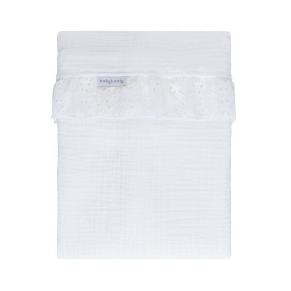 Laken Wieg Baby's Only Calm Wit Ruffle - Afbeelding 1
