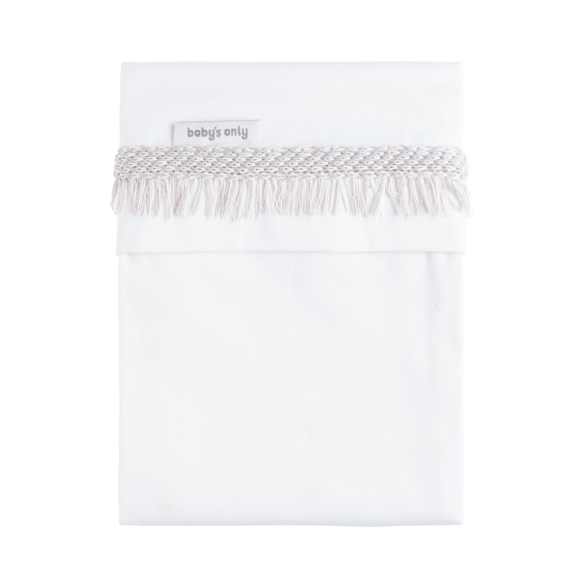 Wieglaken Baby's Only Happiness Gebreide Bies Urban Taupe/Ecru 80x100 - Afbeelding 1