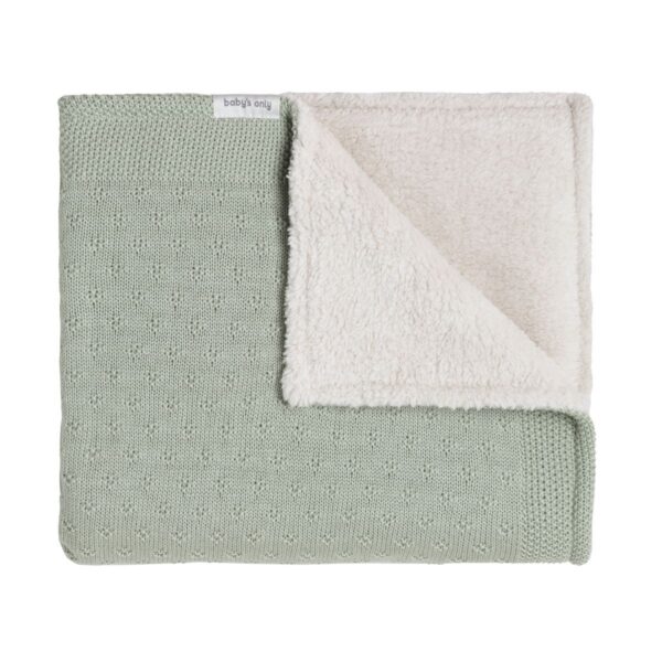 Ledikantdeken Baby's Only Mood Teddy Laurel Green - Afbeelding 1