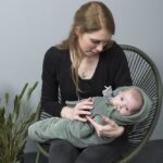 Omslagdoek Baby's Only Sense 75x75cm Zeegroen