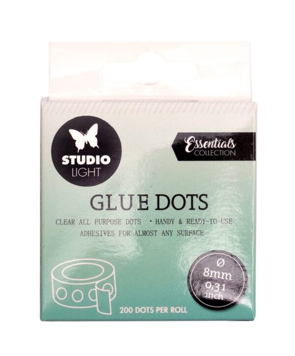 SL glue dots - 8 mm - 200 stuks - Afbeelding 1