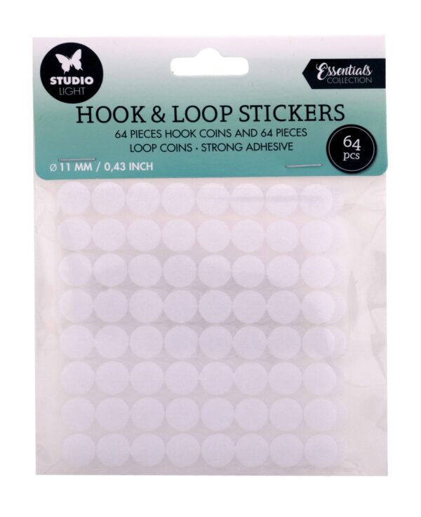 SL klittenband stickers - 11 mm - 64 paar - Afbeelding 1