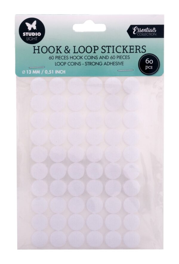 SL klittenband stickers - 13 mm - 60 paar - Afbeelding 1