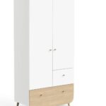 Kast Firmiana 2-deurs Wit/Naturel