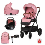 Kinderwagen Chipolino Prestige 3-in-1 Marshmallow met Autostoel&Isofixbase