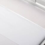 Laken Wieg/Kinderwagen Briljant Baby Wit met Biesband Wit