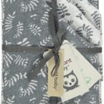 Luiers Hydrofiel Briljant Baby Botanical Organic Blauw Grijs 4st