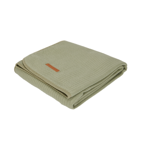 Deken Wieg Little Dutch Zomer Pure Olive - Afbeelding 1