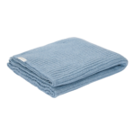 Deken Wieg Little Dutch Pure Denim Blue Gebreid