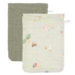 Washandjes Little Dutch Little Farm Olive 2st.