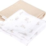 Swaddle Doek Little Dutch 70x70 Baby Bunny Beige