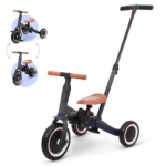 Driewieler Baninni Gio 4-in-1 Gray met Duwstang