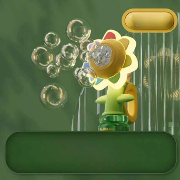 Bubble Flower Machine™ - Magische Bloemenbubbelshow - Bellenblazer Geel | Educatief Speelgoed - Afbeelding 1