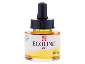 Ecoline inkt - 30 ml - lichtgeel 201
