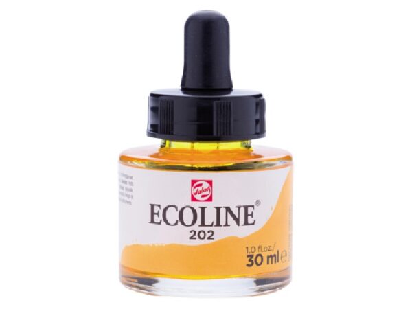 Ecoline inkt - 30 ml - donkergeel 202 - Afbeelding 1