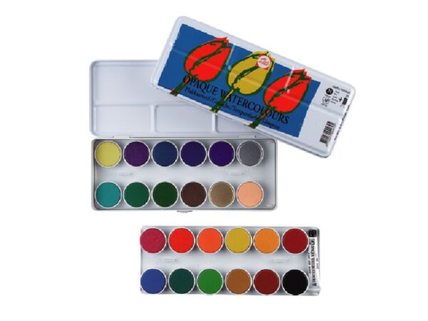 Talens aquarelverf set - dekkend - 24 kleuren - Afbeelding 1