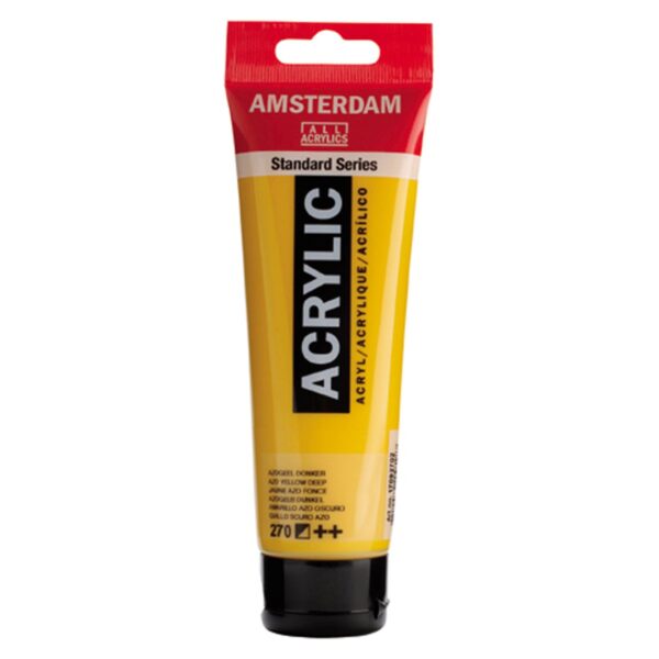 Amsterdam acrylverf - 120 ml - azogeel donker 270 - Afbeelding 1