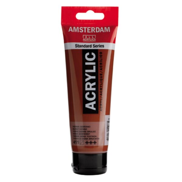 Amsterdam acrylverf - 120 ml - sienna gebrand 411 - Afbeelding 1