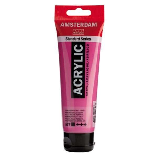 Amsterdam acrylverf - 120 ml - permanentrood violet licht 577 - Afbeelding 1