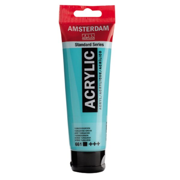 Amsterdam acrylverf - 120 ml - turkooisgroen 661 - Afbeelding 1