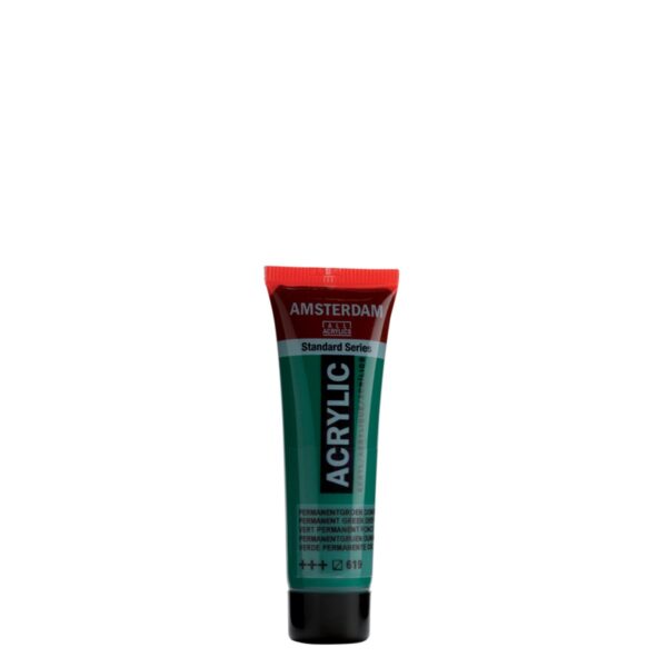 Amsterdam acrylverf - 20 ml - permanent groen donker 619 - Afbeelding 1