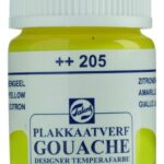 Plakkaatverf - extra fijn - 16 ml - citroengeel